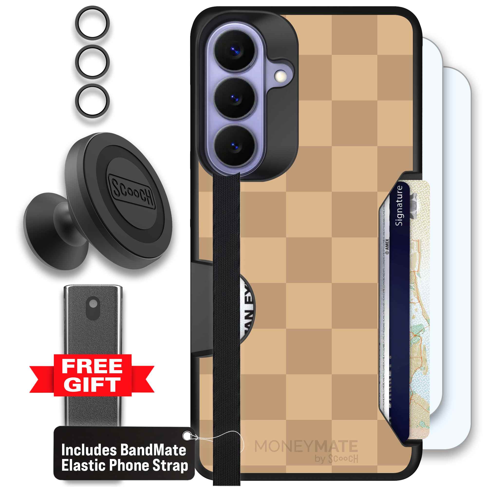 Checkered Beige | website | Galaxy S26+ | Defender Bundle