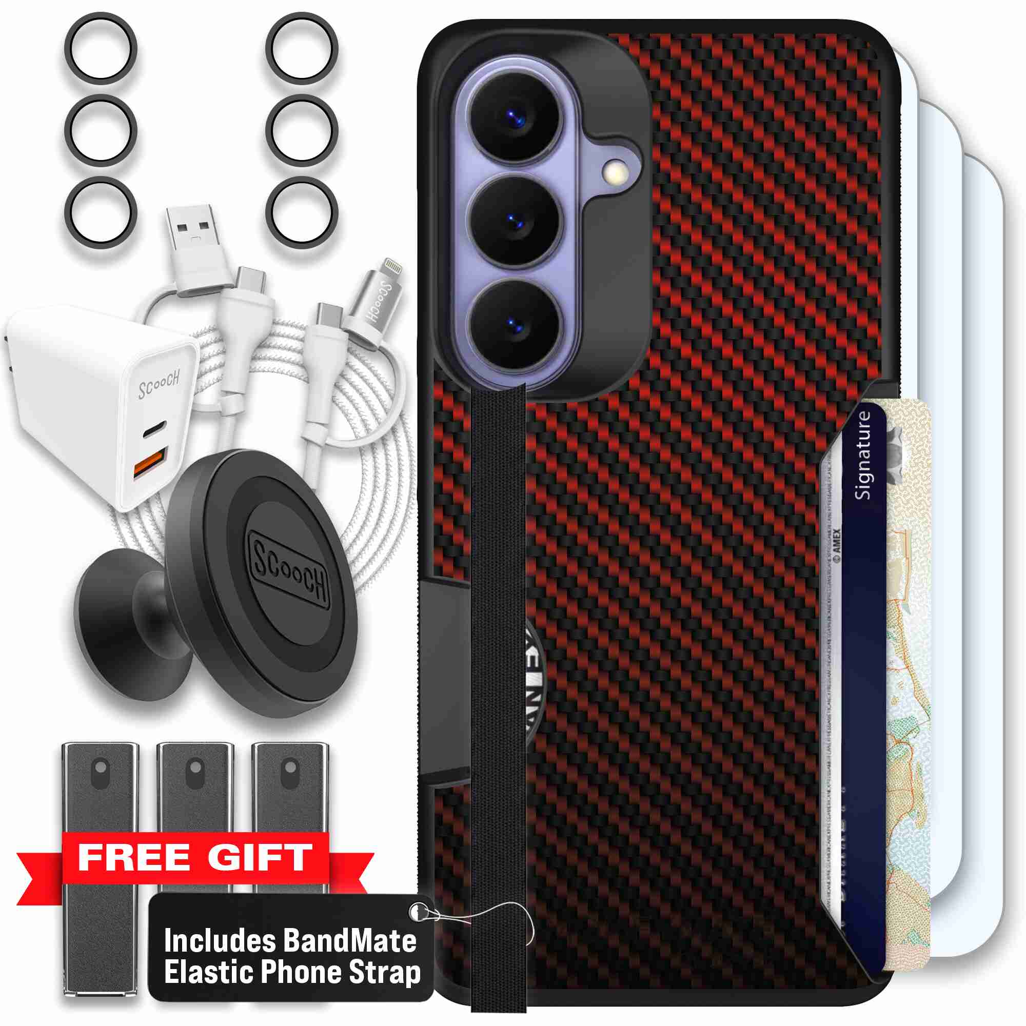 Red Carbon Fiber | website | Galaxy S26 | Ultimate Bundle