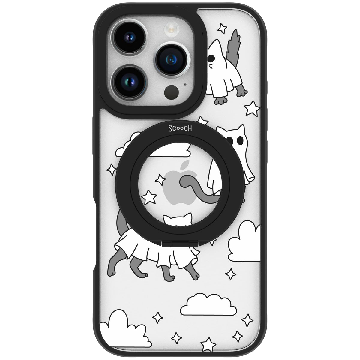 Scooch MagCase Scaredy Cats case featuring the original Scaredy Cats print