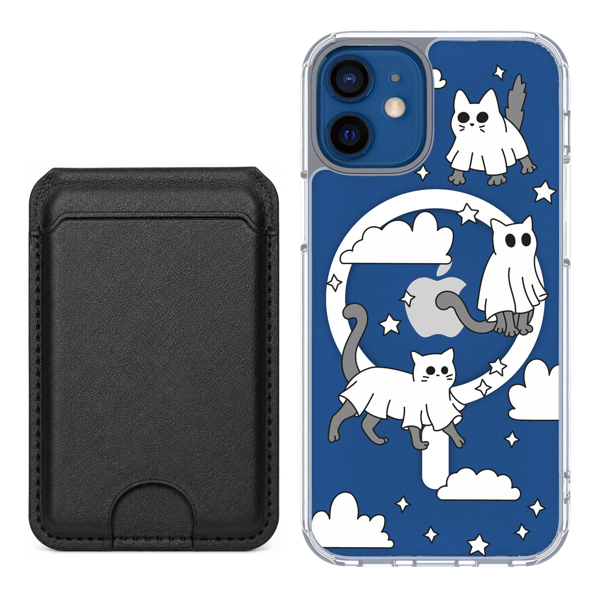 Scooch MagCase Scaredy Cats black magwallet bundle featuring the original Scaredy Cats print