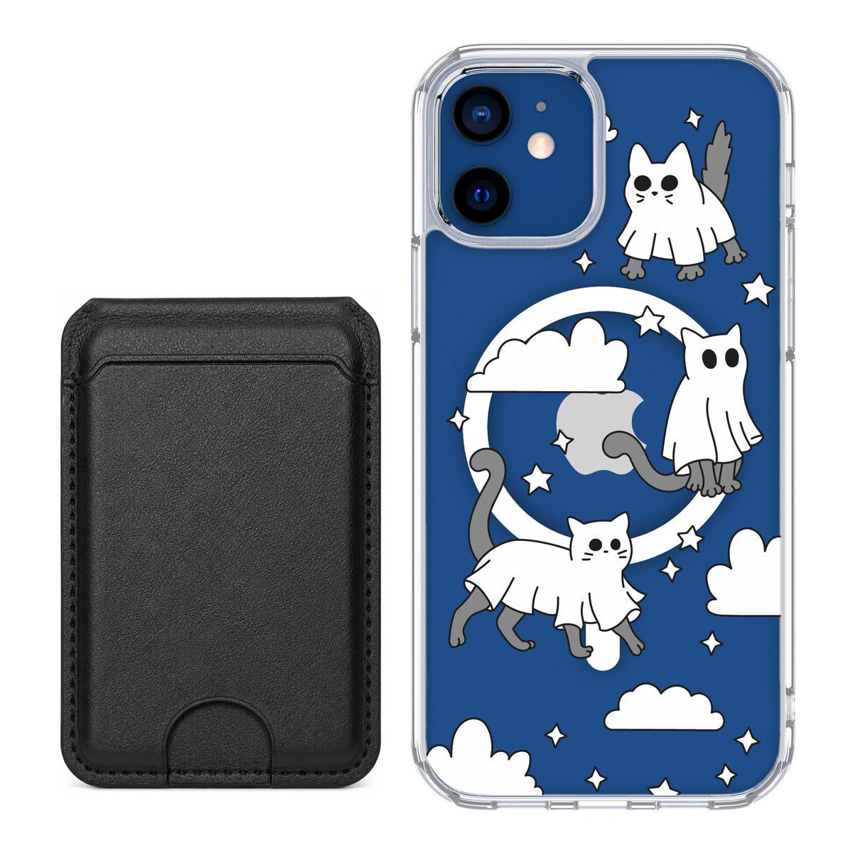Scooch MagCase Scaredy Cats black magwallet bundle featuring the original Scaredy Cats print