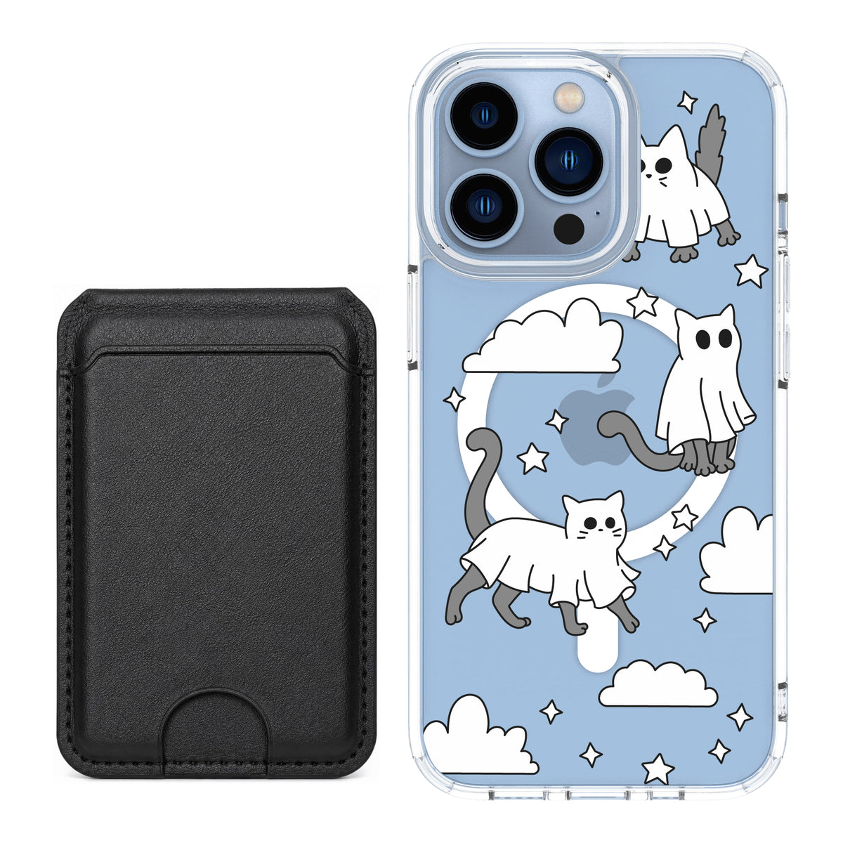 Scooch MagCase Scaredy Cats black magwallet bundle featuring the original Scaredy Cats print