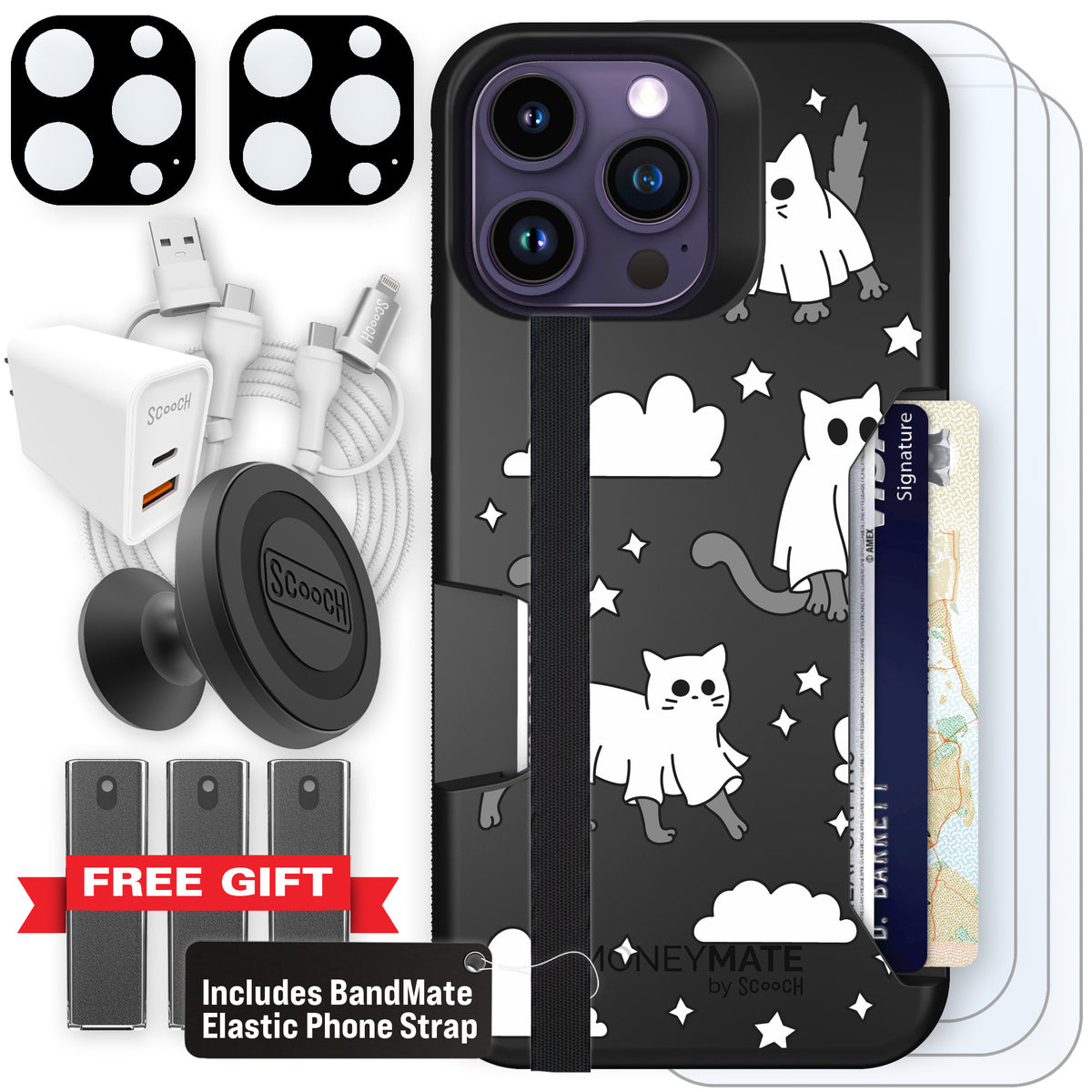 Scooch Moneymate Scaredy Cats ultimate bundle featuring the original Scaredy Cats print
