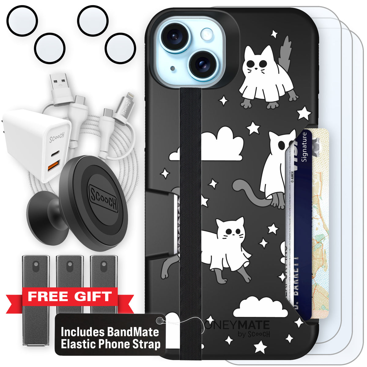 Scooch Moneymate Scaredy Cats ultimate bundle featuring the original Scaredy Cats print
