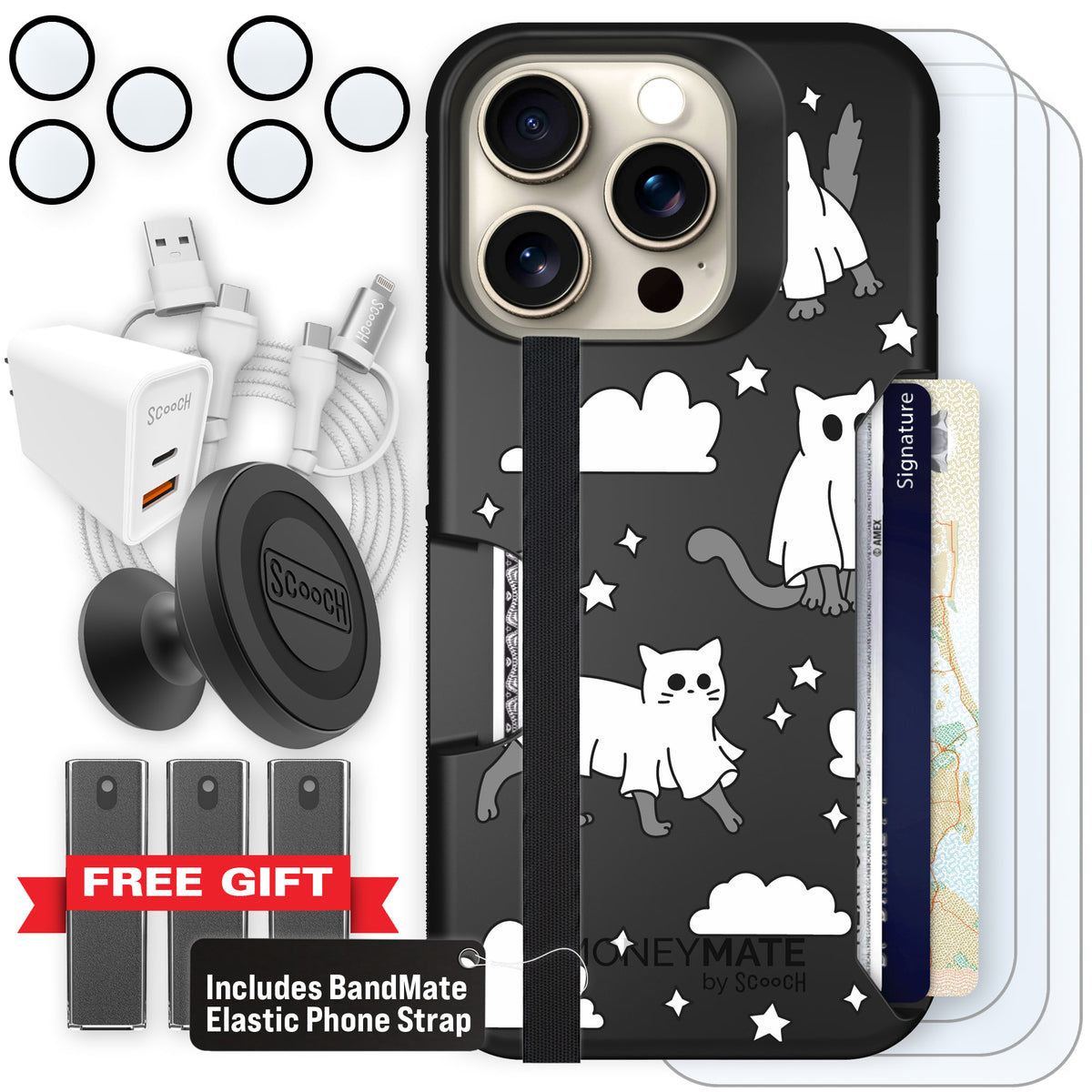 Scooch Moneymate Scaredy Cats ultimate bundle featuring the original Scaredy Cats print