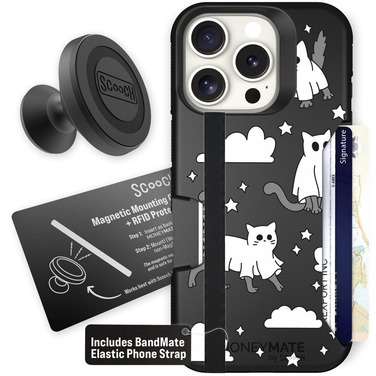 Scooch Moneymate Scaredy Cats starter bundle featuring the original Scaredy Cats print