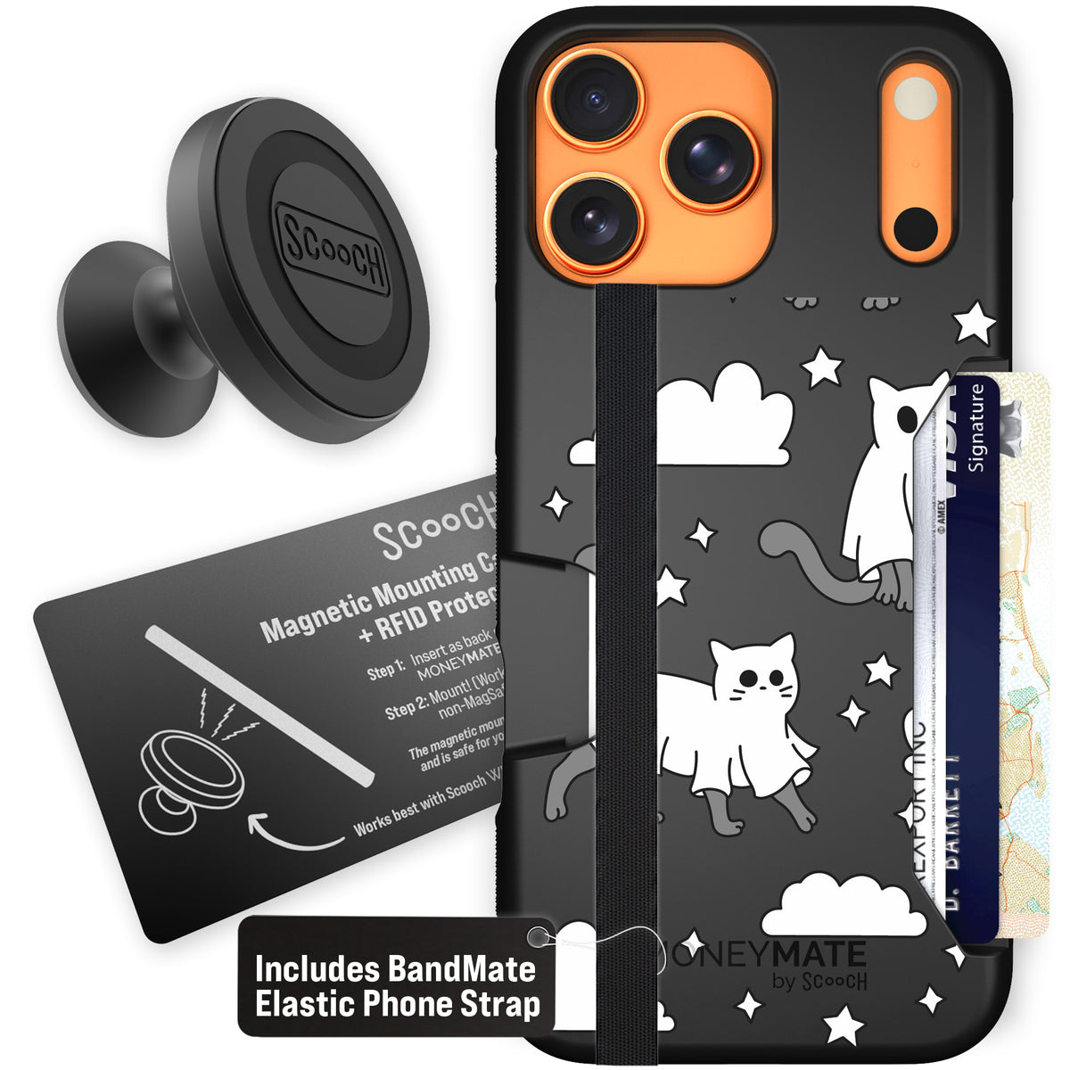 Scooch Moneymate Scaredy Cats starter bundle featuring the original Scaredy Cats print