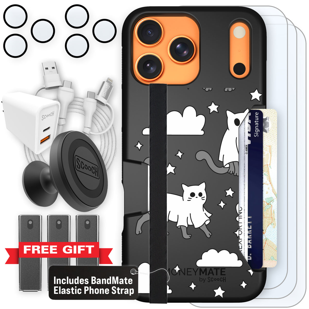 Scooch Moneymate Scaredy Cats ultimate bundle featuring the original Scaredy Cats print