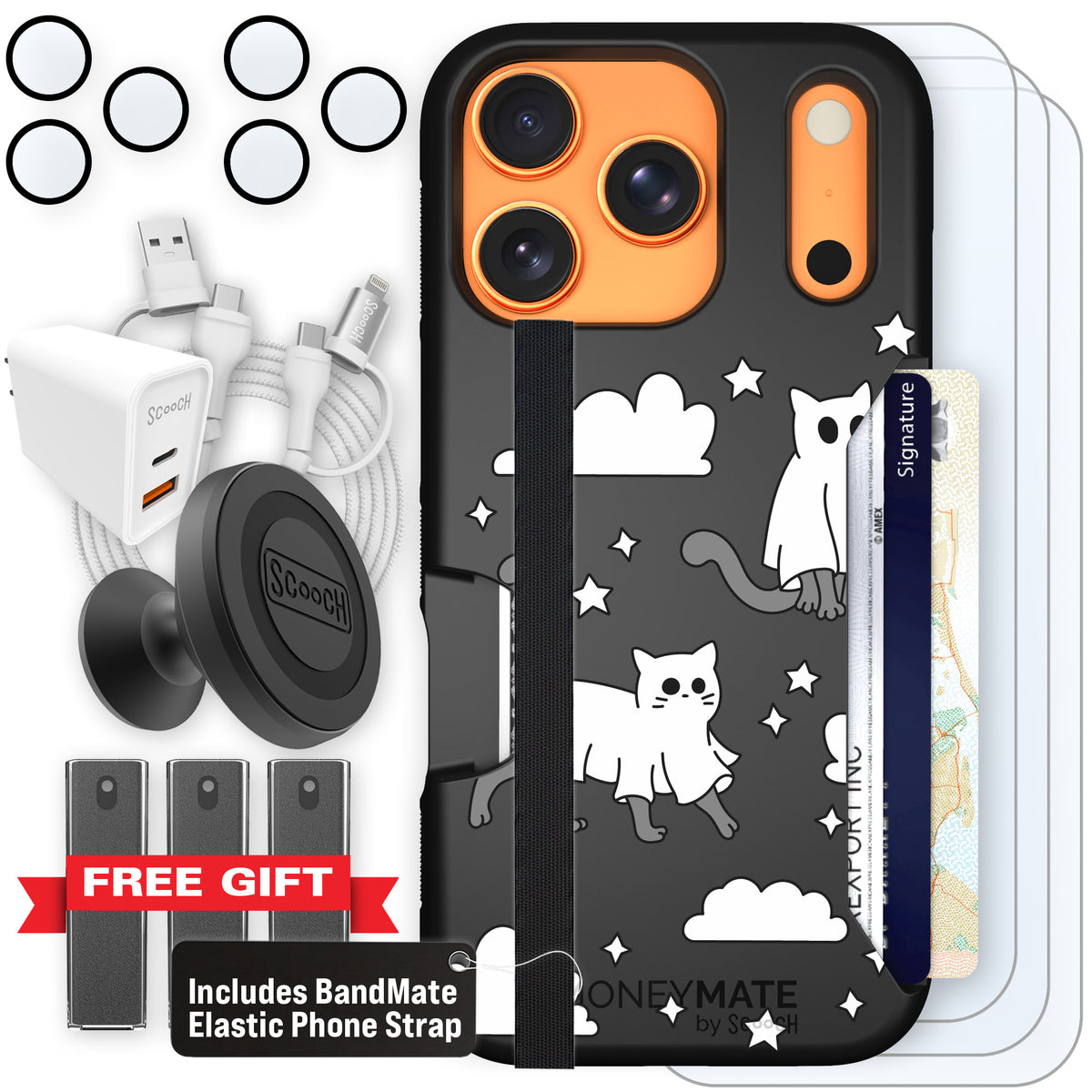 Scooch Moneymate Scaredy Cats ultimate bundle featuring the original Scaredy Cats print