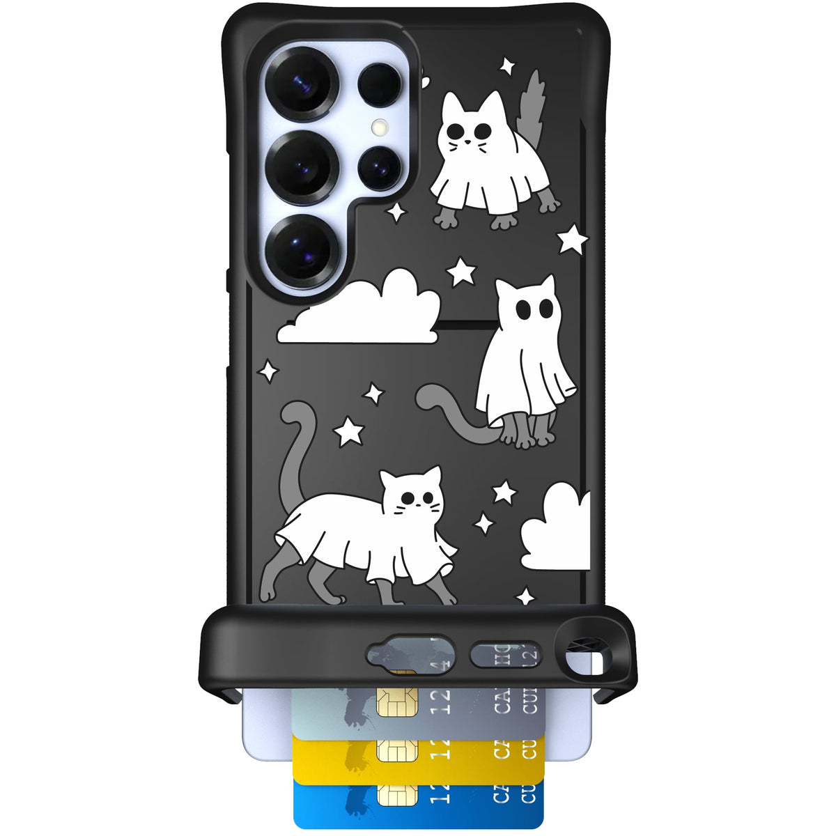 Scooch Wingmate Scaredy Cats case featuring the original Scaredy Cats print
