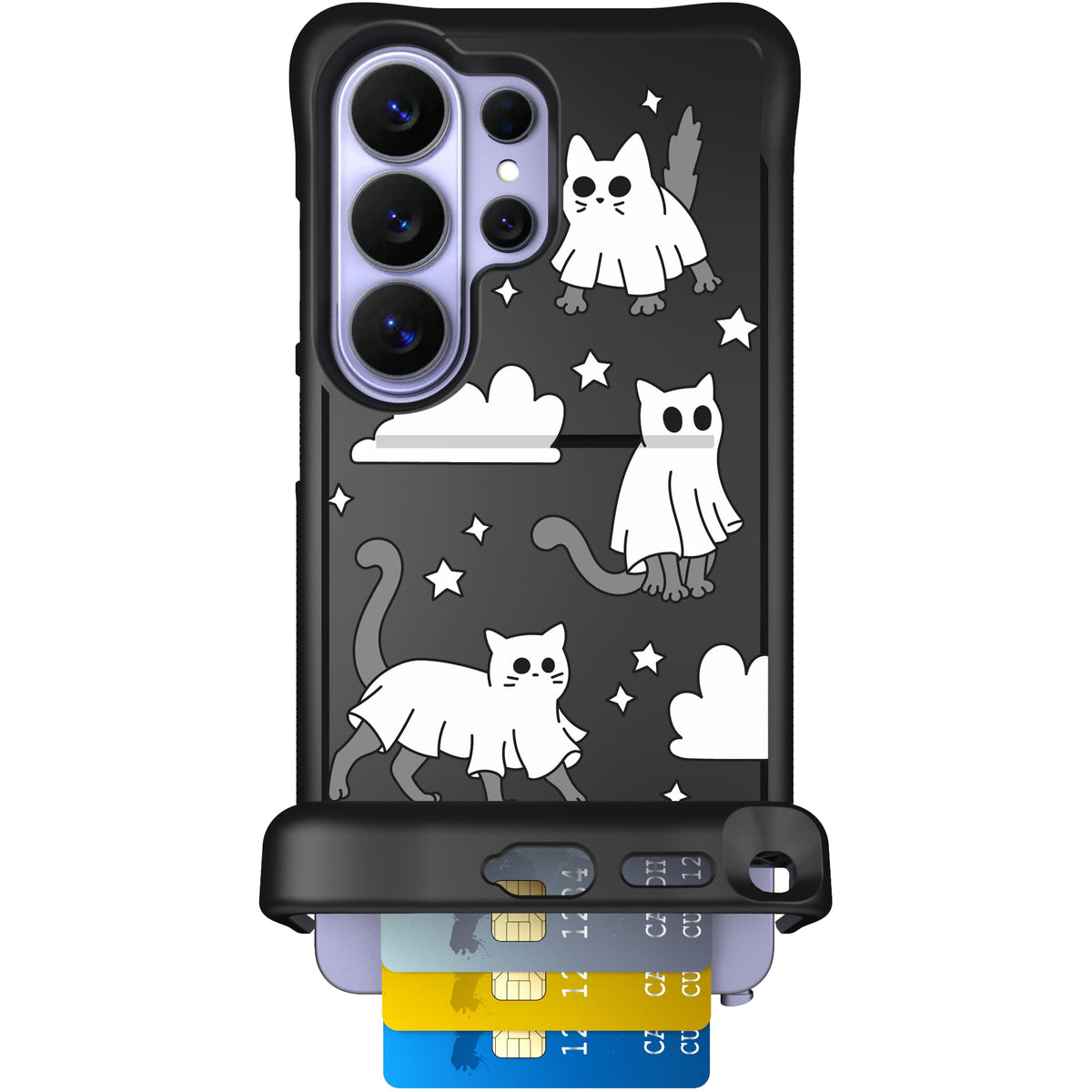 Scooch Wingmate Scaredy Cats case featuring the original Scaredy Cats print