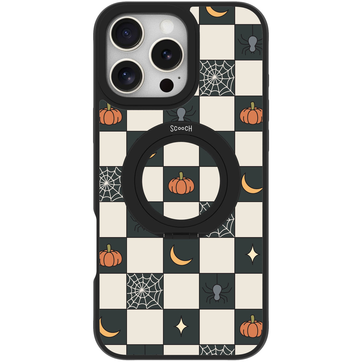 Scooch MagCase Spooky Squares case featuring the original Spooky Squares print