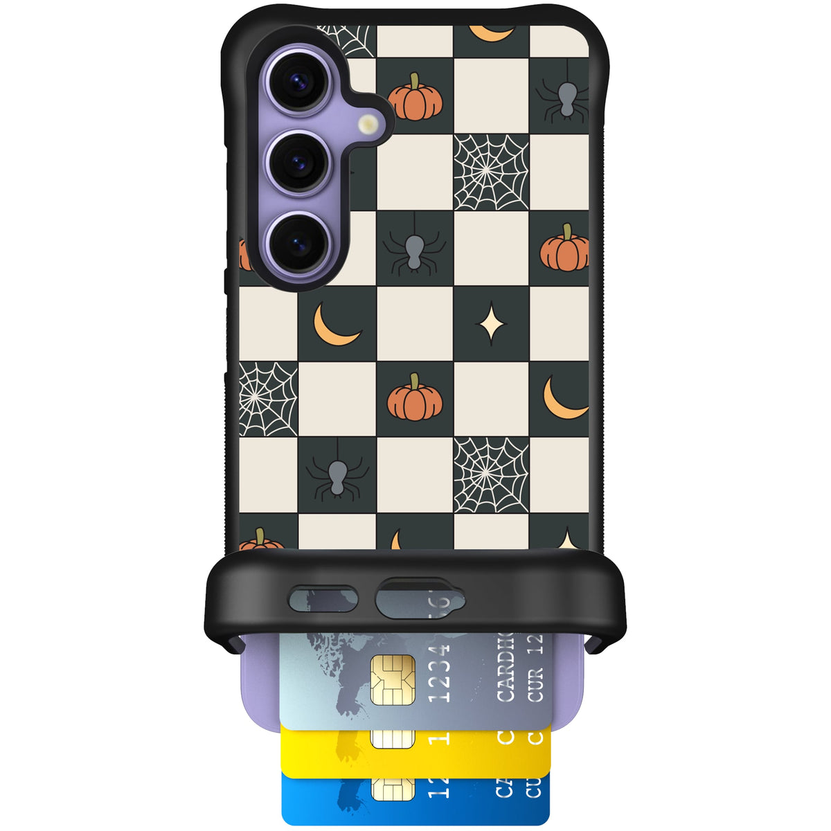 Scooch Wingmate Spooky Squares case featuring the original Spooky Squares print