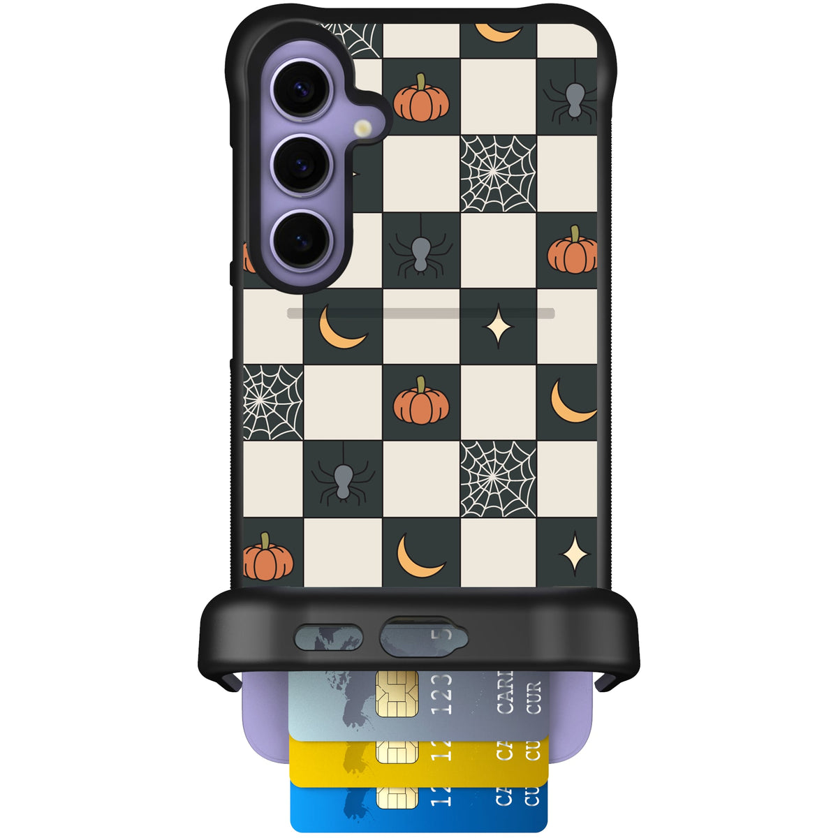 Scooch Wingmate Spooky Squares case featuring the original Spooky Squares print