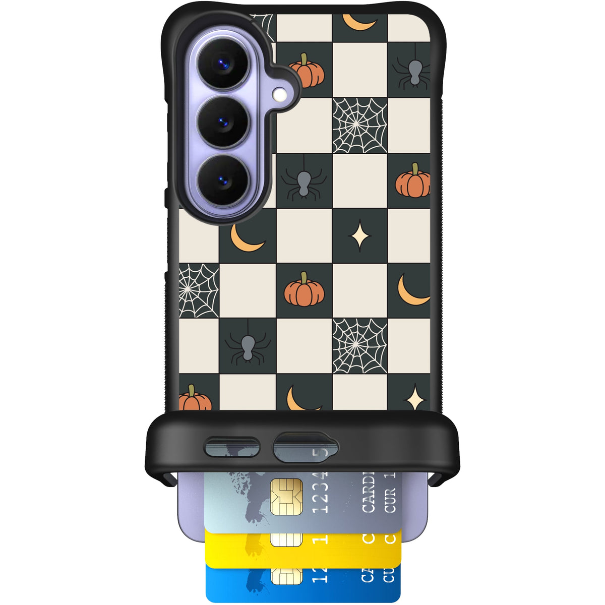 Scooch Wingmate Spooky Squares case featuring the original Spooky Squares print