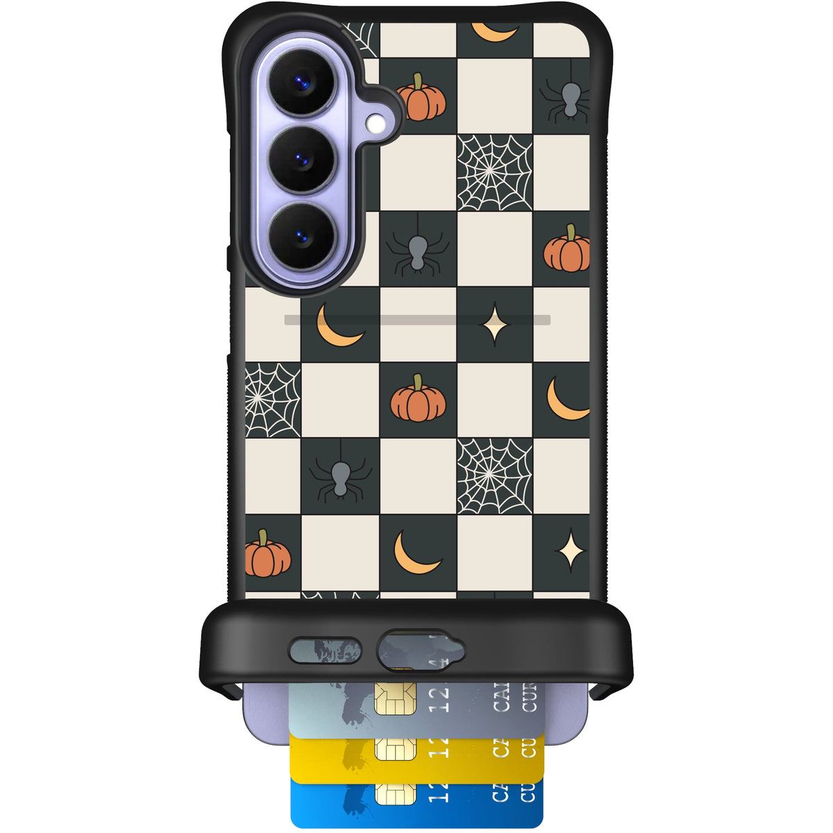 Scooch Wingmate Spooky Squares case featuring the original Spooky Squares print