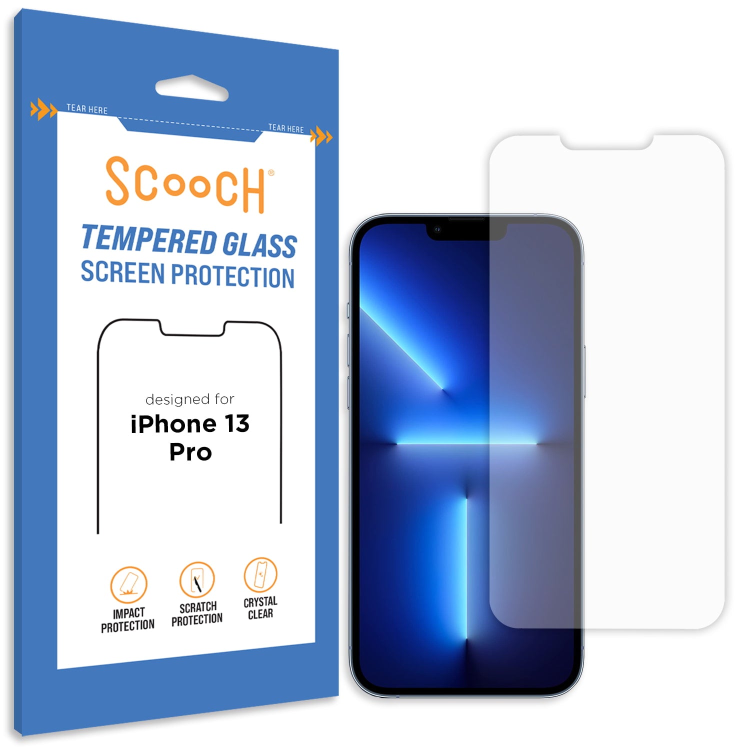 Scooch Glass screen protector for iPhone 13 Pro