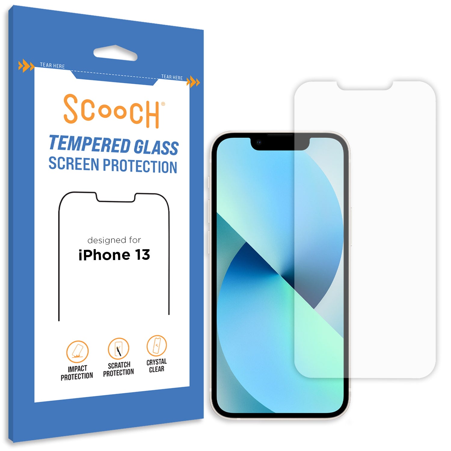 Scooch Glass screen protector for iPhone 13