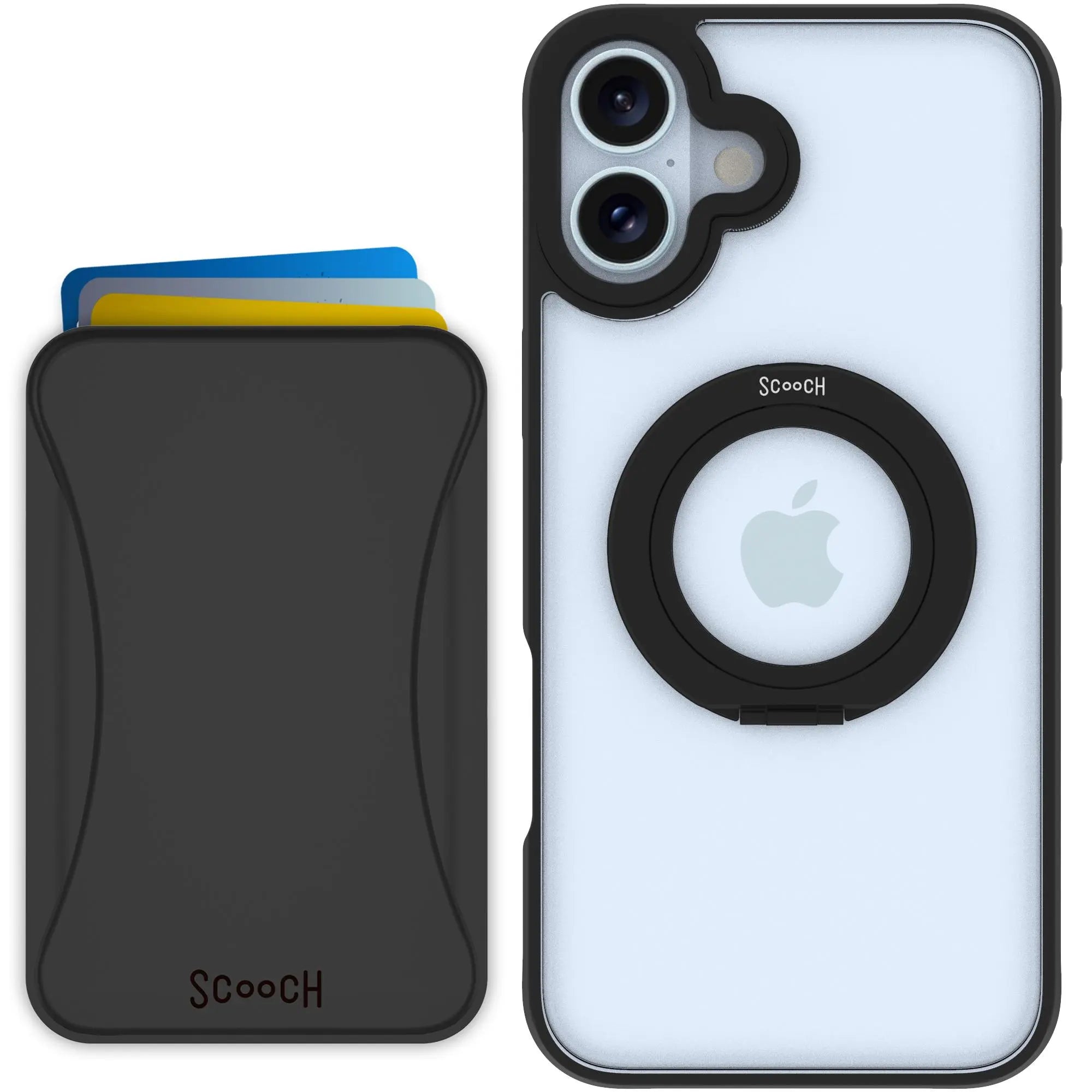 Scooch MagCase in Tuxedo Clear | Ultra Strong Magnetic Case for MagSafe iPhone 16 Plus - HaloCase MixMatch Bundle