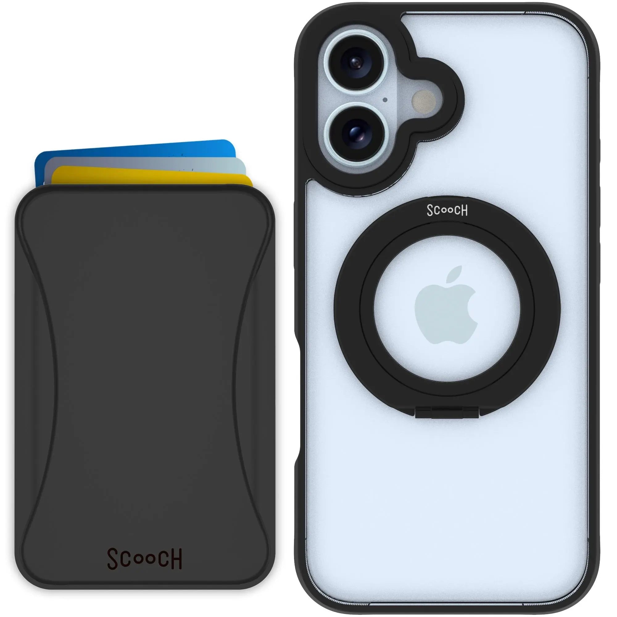 Scooch MagCase in Tuxedo Clear | Ultra Strong Magnetic Case for MagSafe iPhone 16 - HaloCase MixMatch Bundle