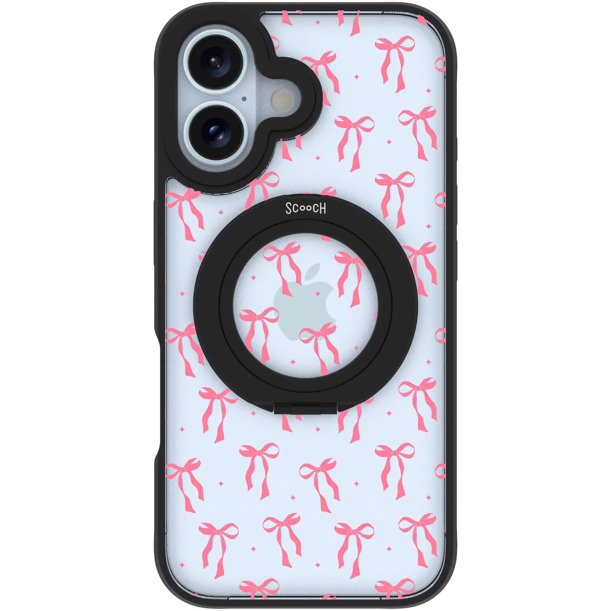 Scooch MagCase in Pink Bows | Ultra Strong Magnetic Case for MagSafe iPhone 16 - HaloCase Case Only