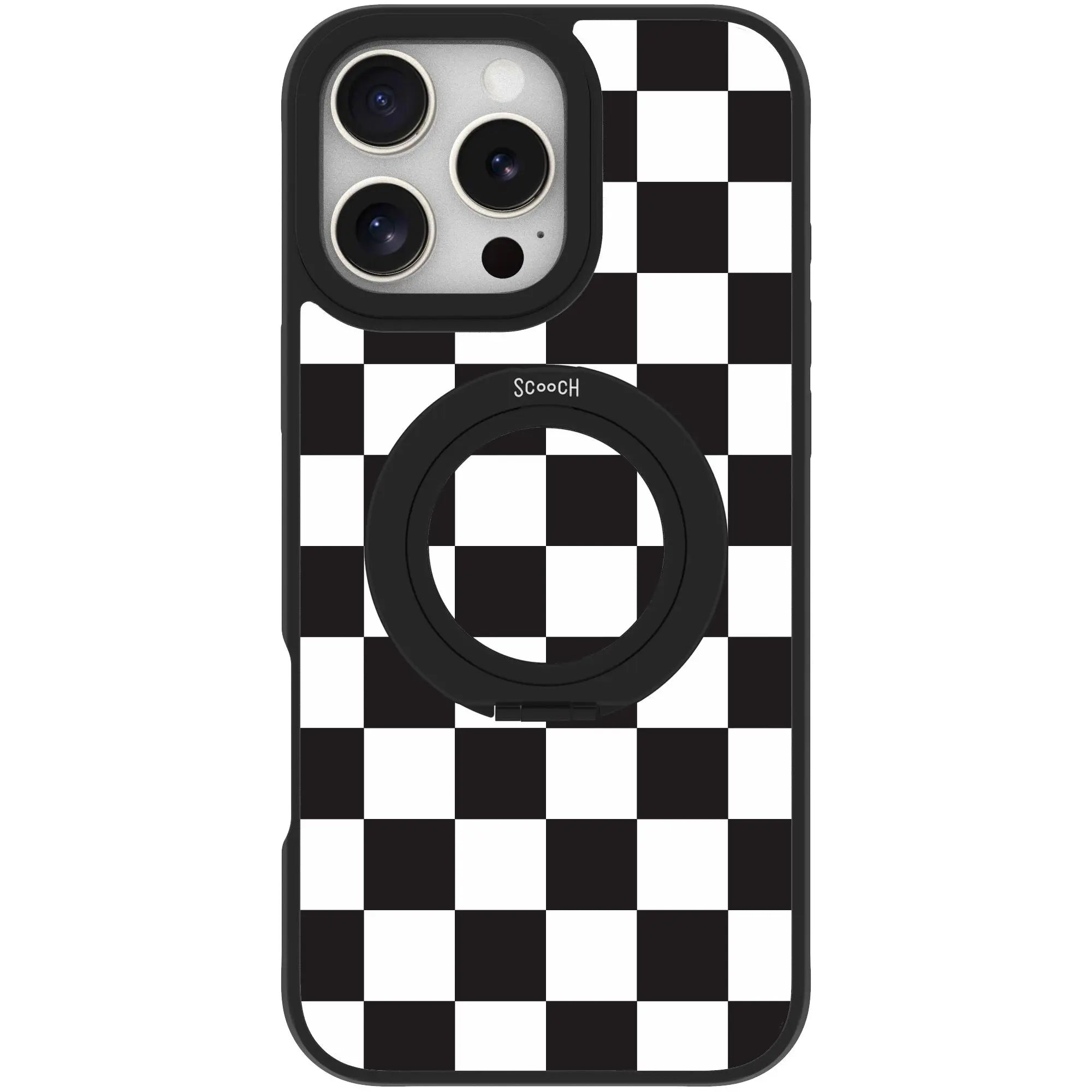 Scooch MagCase in Checkered | Ultra Strong Magnetic Case for MagSafe iPhone 16 Pro Max - HaloCase Case Only
