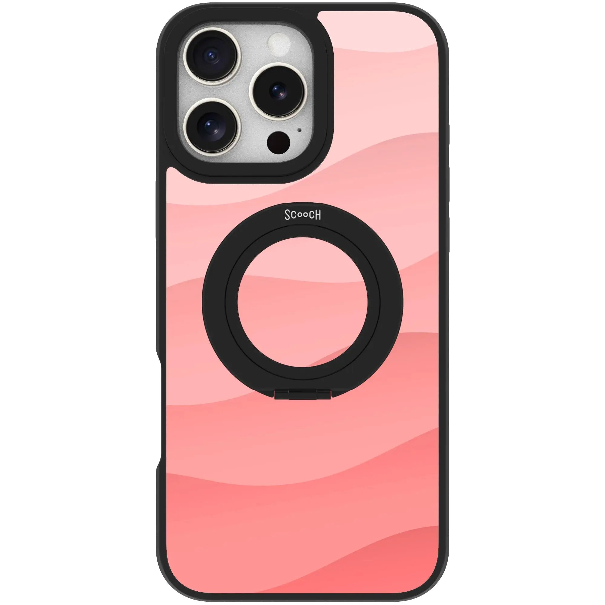 Scooch MagCase in Pink Waves | Ultra Strong Magnetic Case for MagSafe iPhone 16 Pro Max - HaloCase Case Only