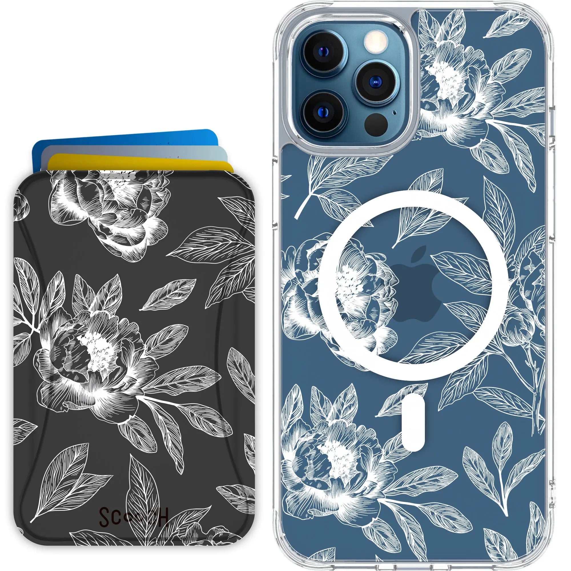 Scooch-MagCase + MagWallet 2.0 MixMatch Bundle for iPhone 12 Pro Max-Chinoiserie