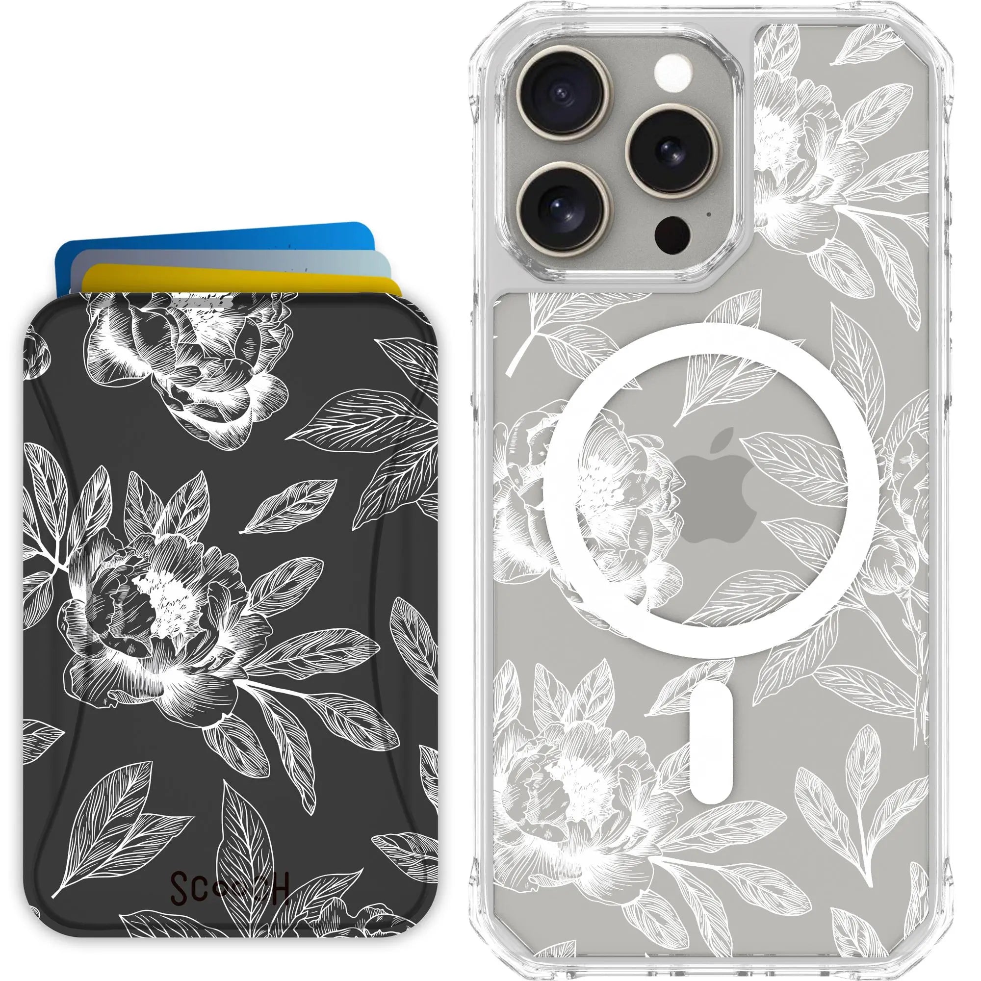 Scooch-MagCase + MagWallet 2.0 MixMatch Bundle for iPhone 15 Pro Max-Chinoiserie