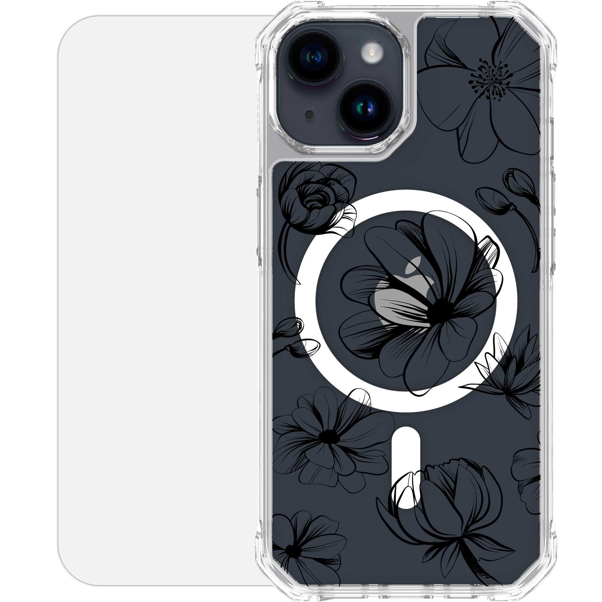 Scooch-MagCase for iPhone 15-VintageFlowers