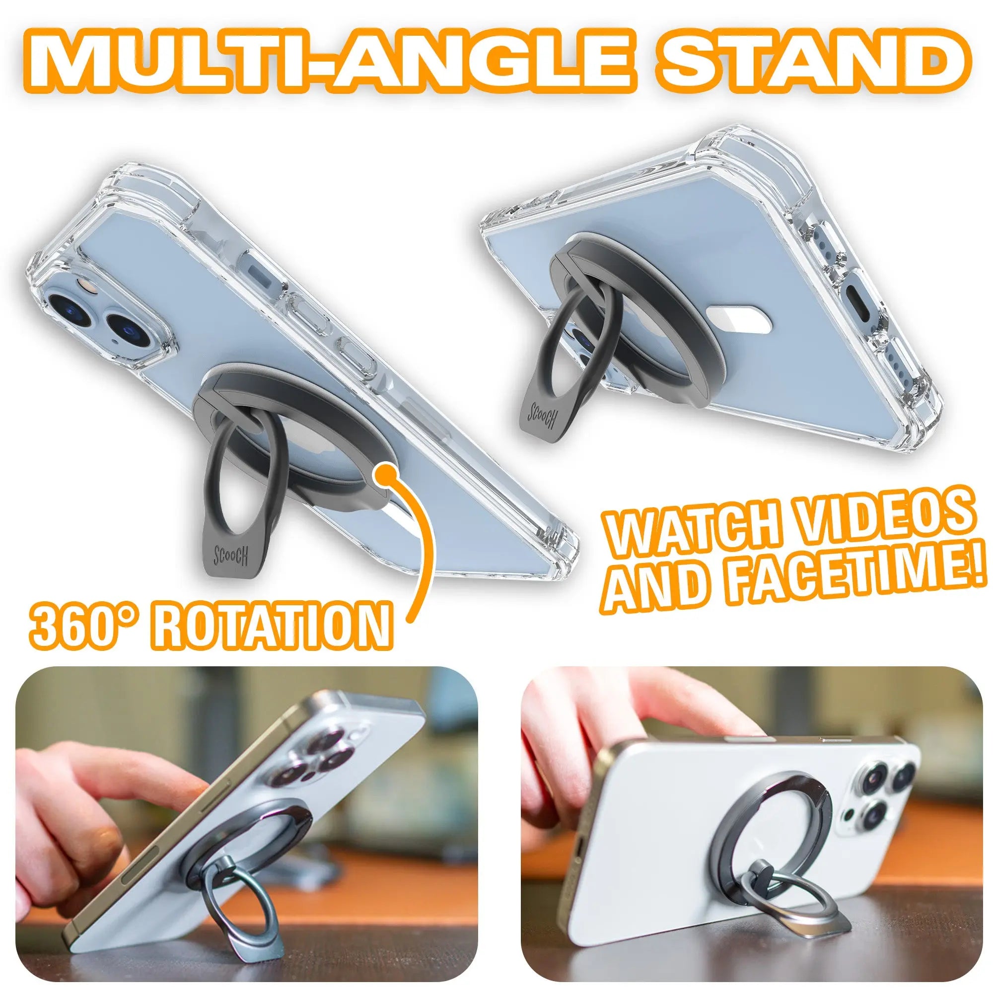 Scooch-MagRing 2.0 - MagSafe Ring Grip & Stand-