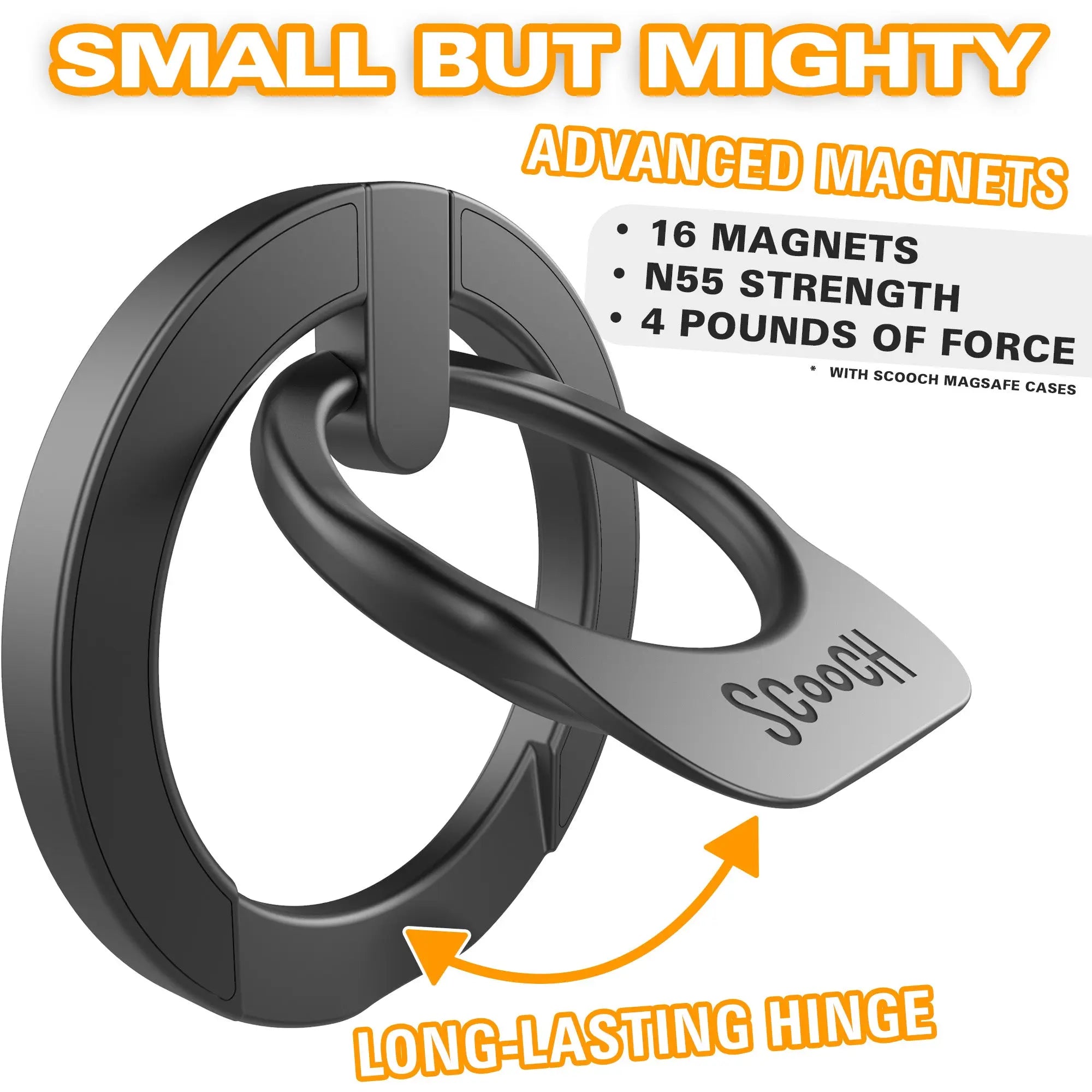 Scooch-MagRing 2.0 - MagSafe Ring Grip & Stand-