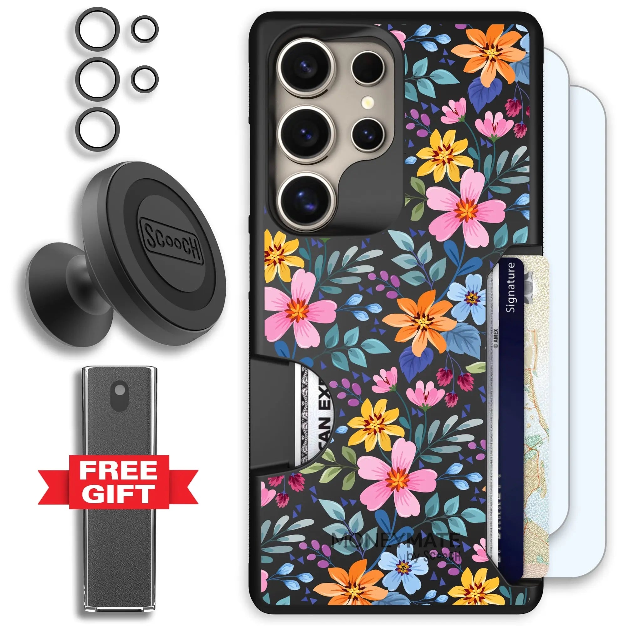 Scooch-Moneymate Defender Bundle for Samsung Galaxy S25 Ultra-Full-Bloom