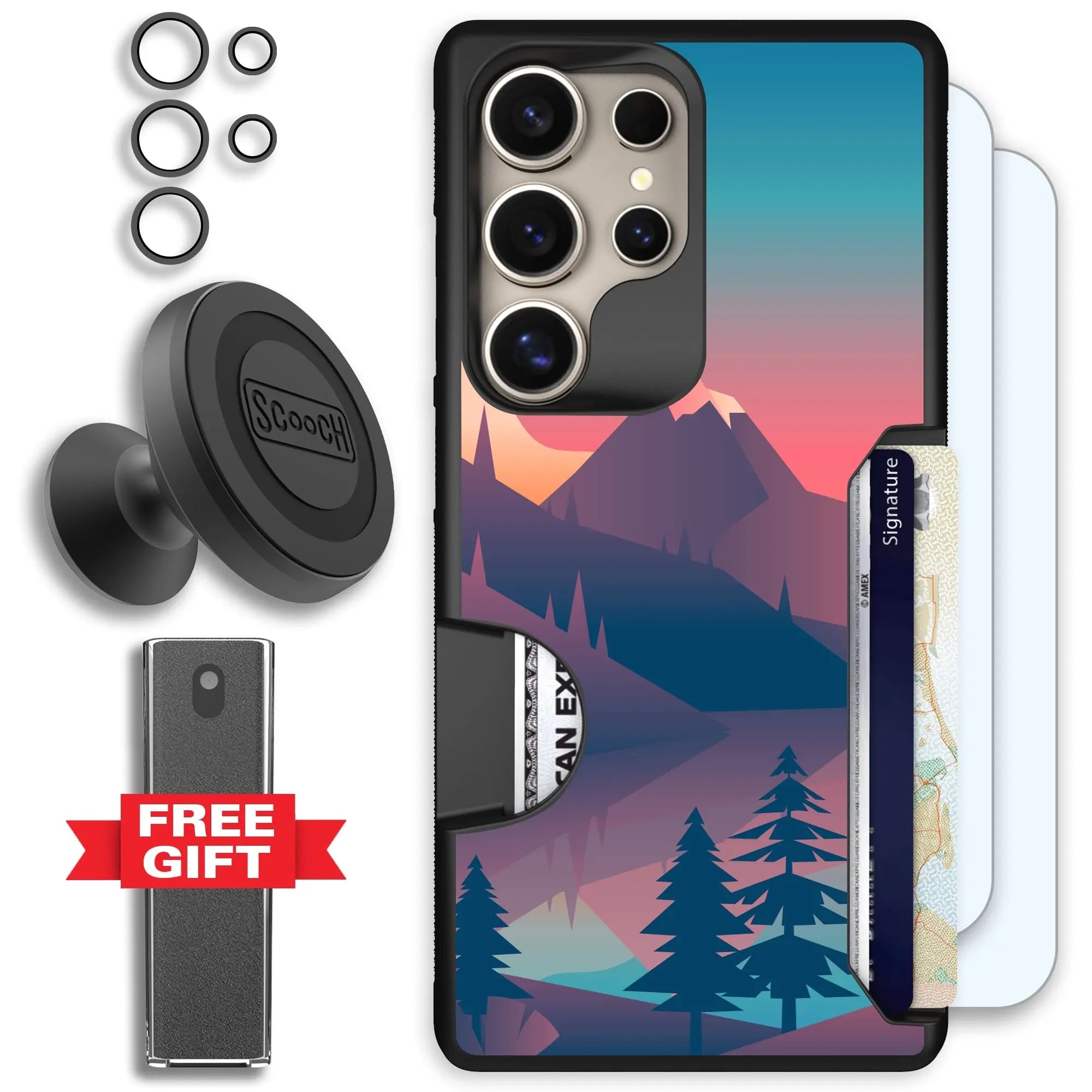 Scooch-Moneymate Defender Bundle for Samsung Galaxy S25 Ultra-Mountain-Range