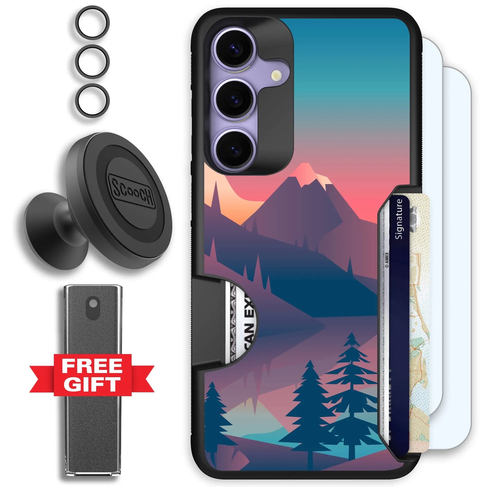 Scooch-Moneymate Defender Bundle for Samsung Galaxy S25+-Mountain-Range