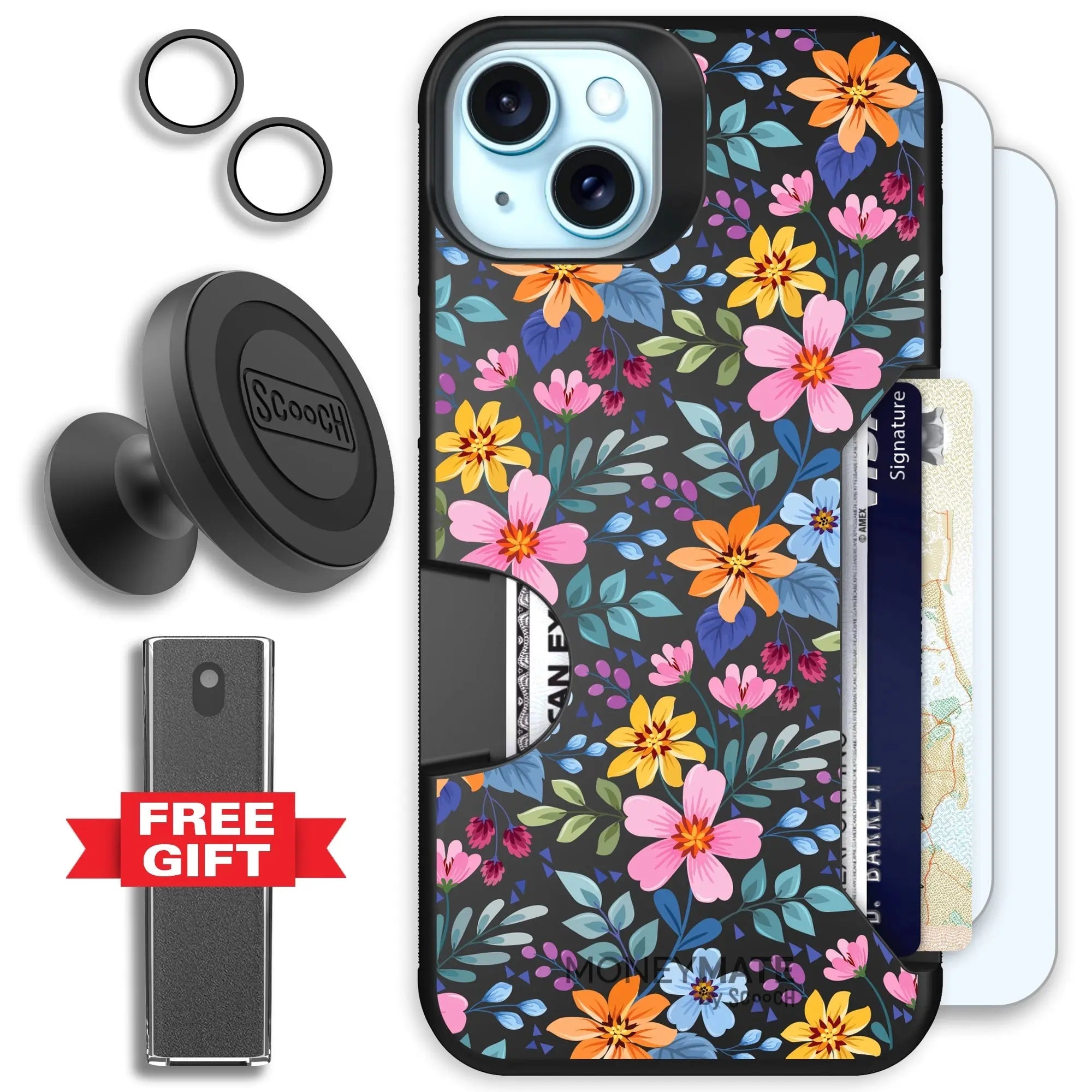 Scooch-Moneymate Defender Bundle for iPhone 15 Plus-Full-Bloom