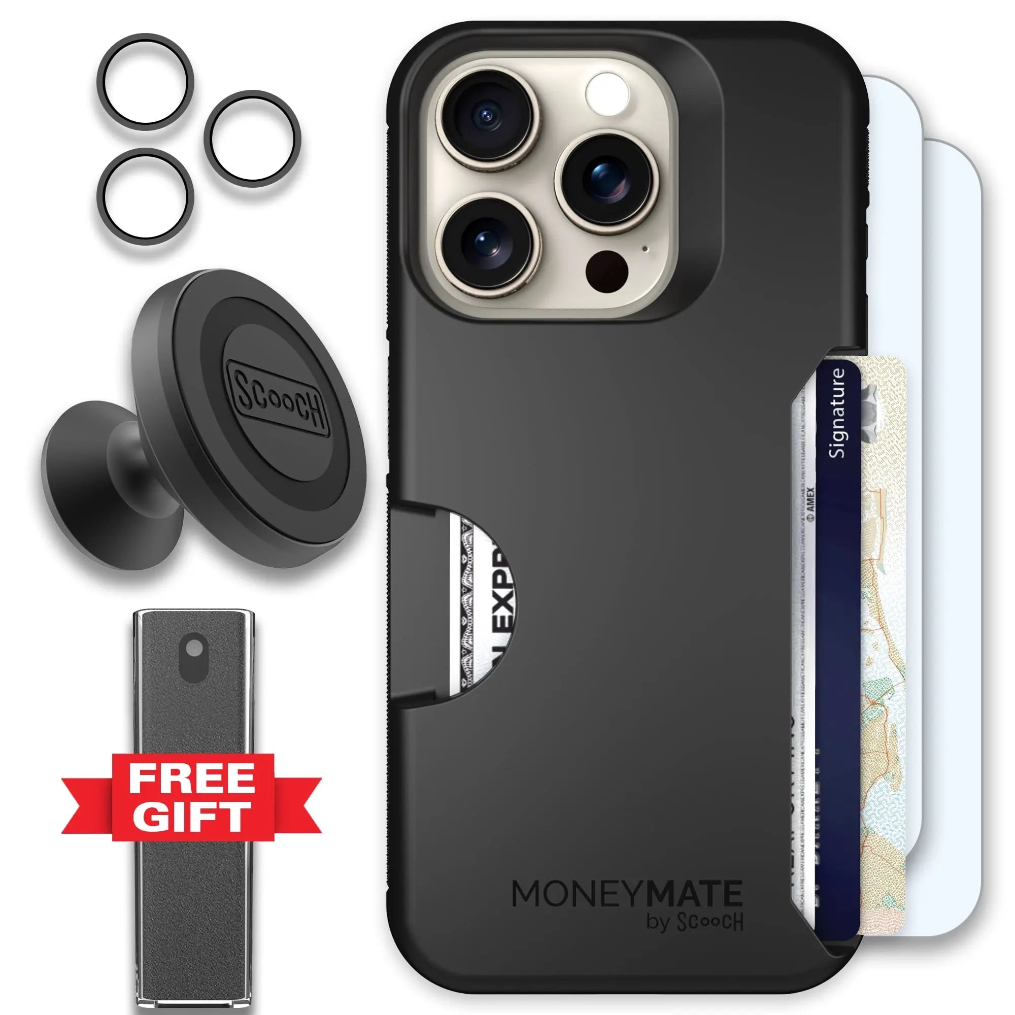 Scooch-Moneymate Defender Bundle for iPhone 15 Pro-