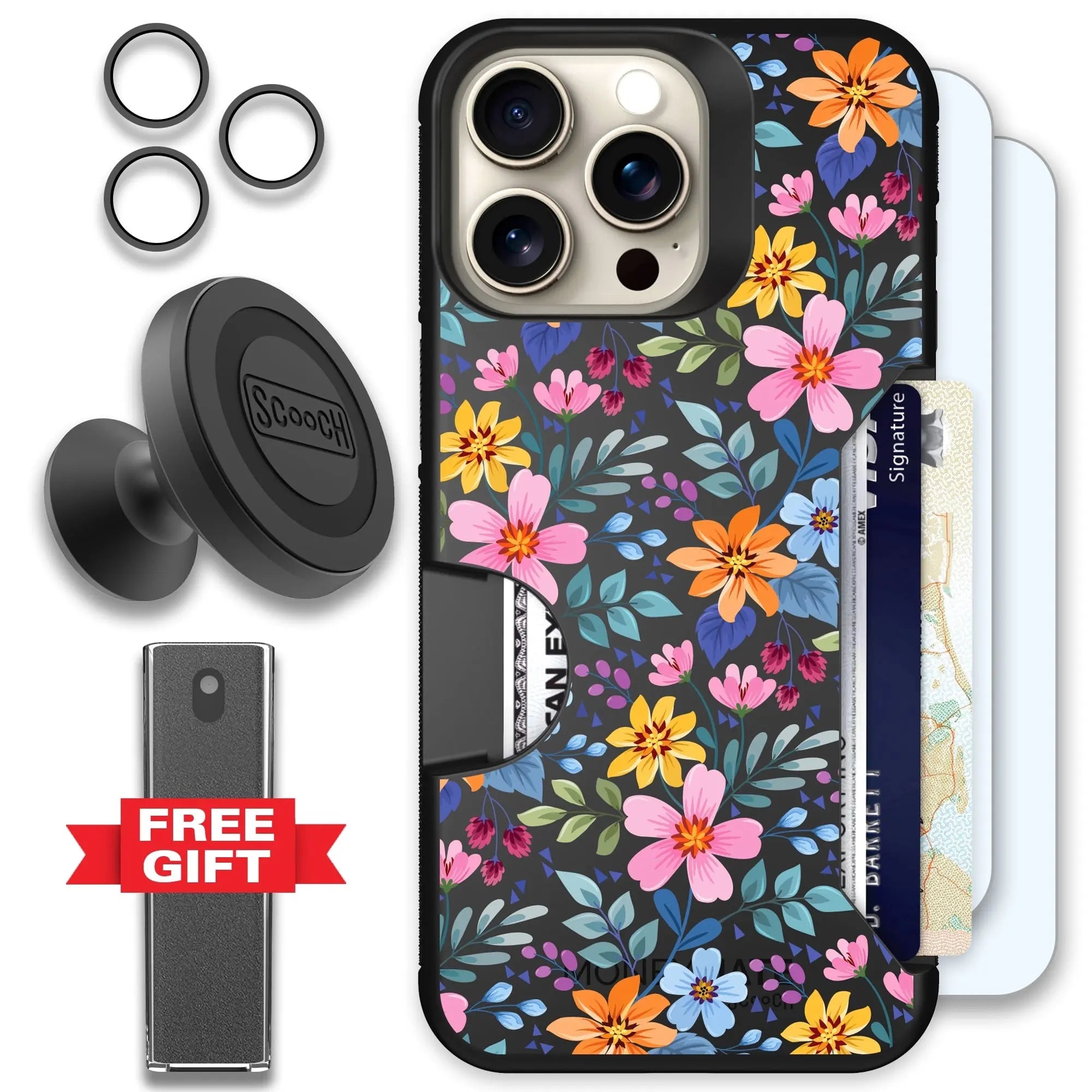Scooch-Moneymate Defender Bundle for iPhone 15 Pro Max-Full-Bloom