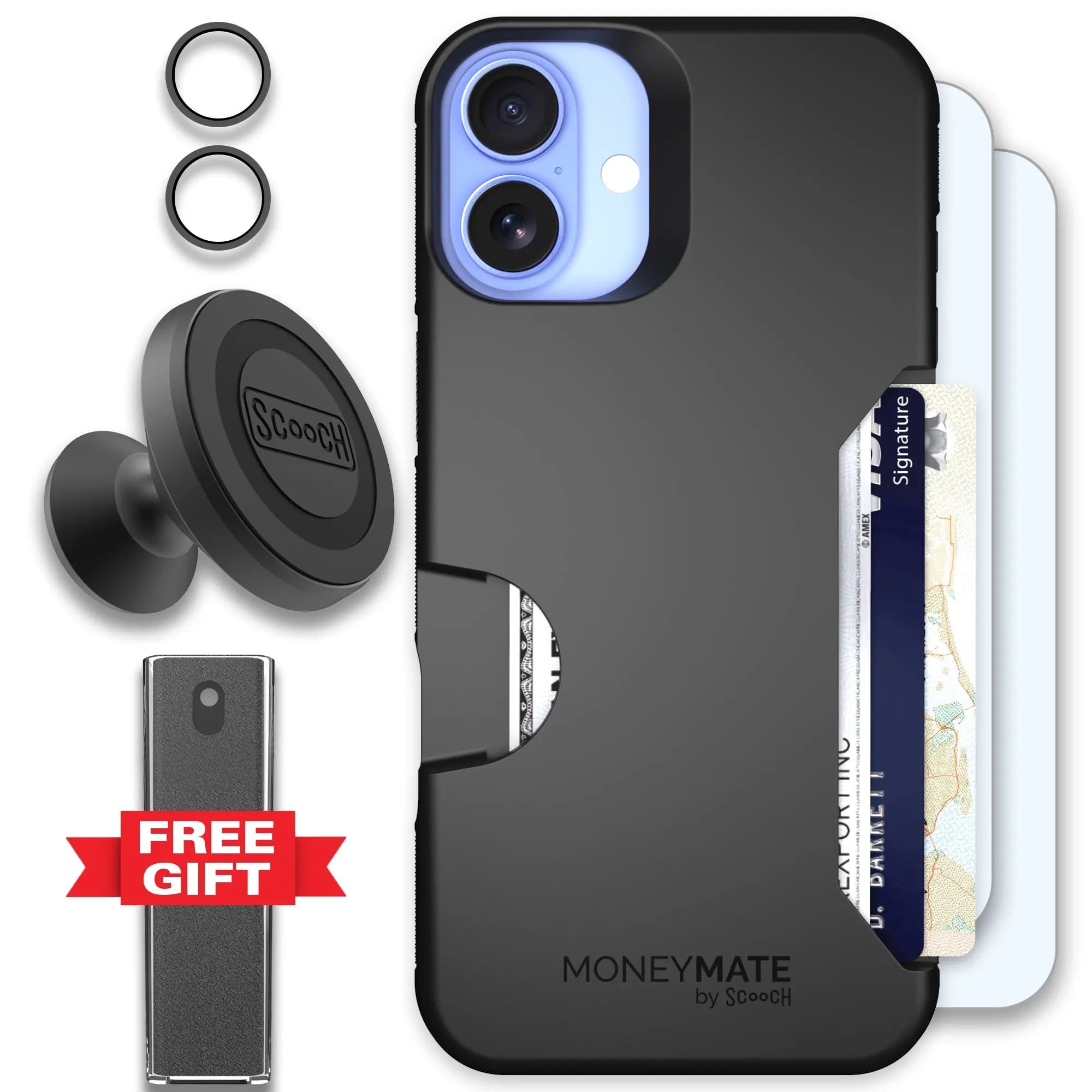 Scooch-Moneymate Defender Bundle for iPhone 16 Plus-