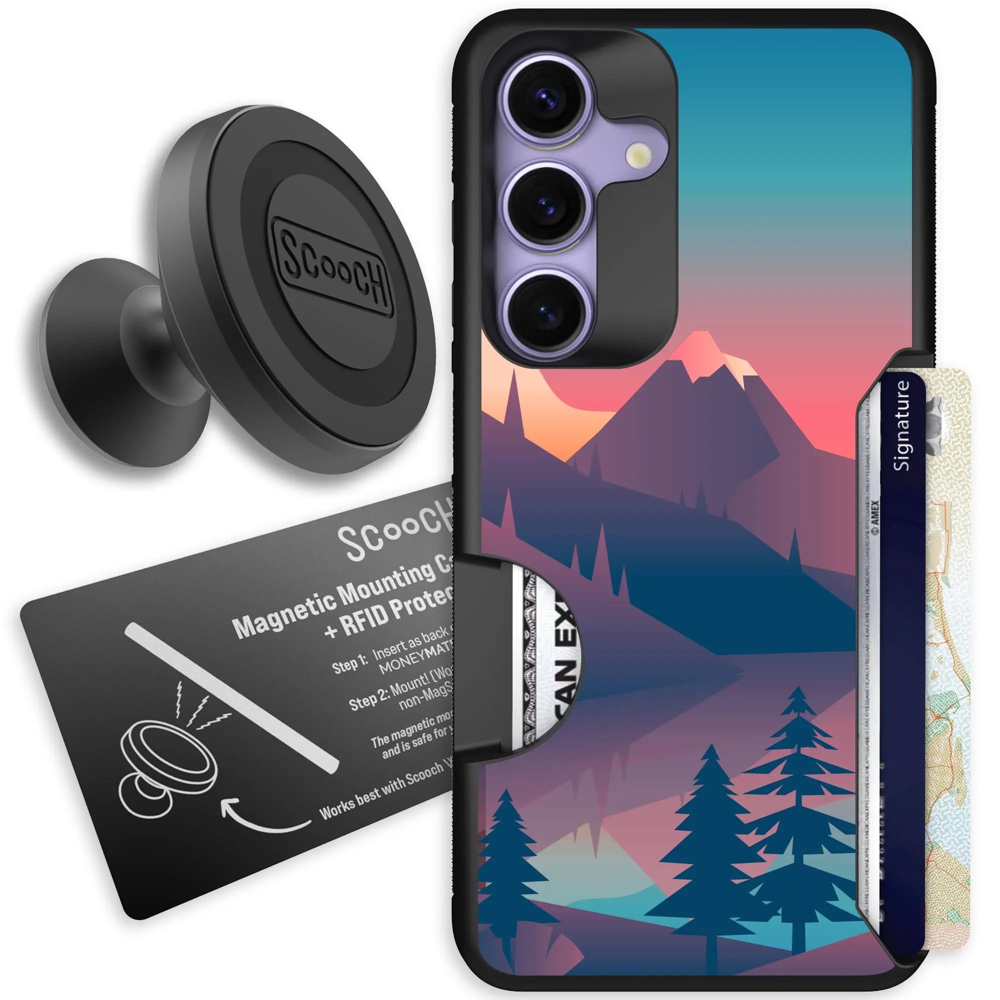 Scooch-Moneymate Starter Bundle for Samsung Galaxy S25-Mountain-Range
