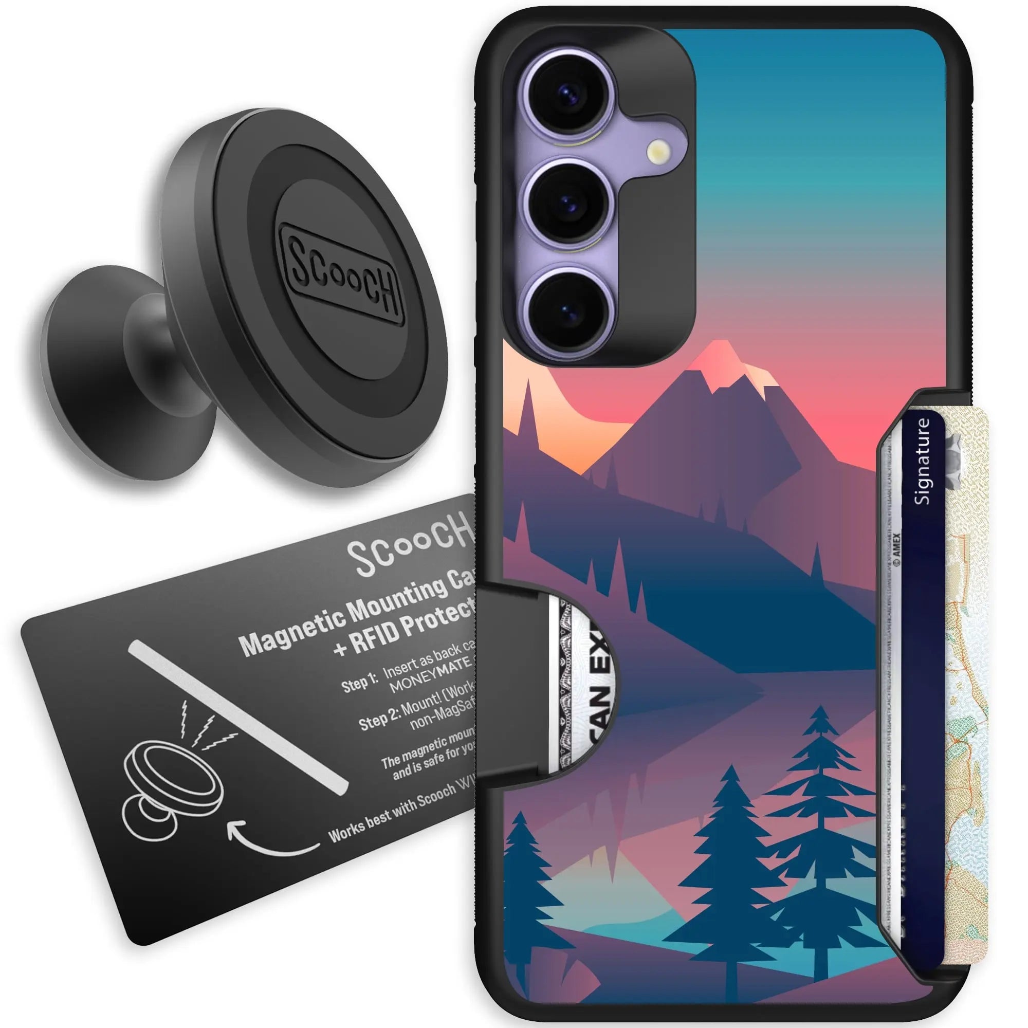 Scooch-Moneymate Starter Bundle for Samsung Galaxy S25+-Mountain-Range