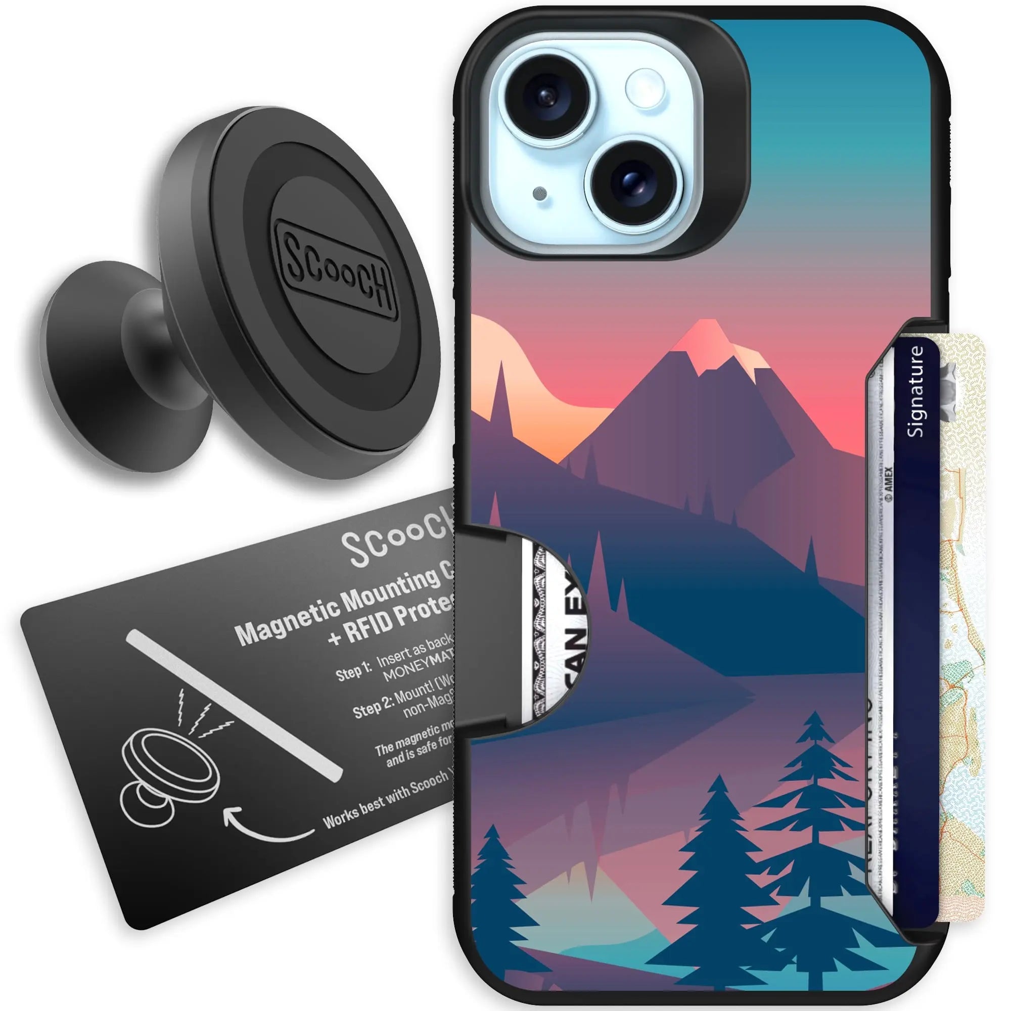 Scooch-Moneymate Starter Bundle for iPhone 13-Mountain-Range