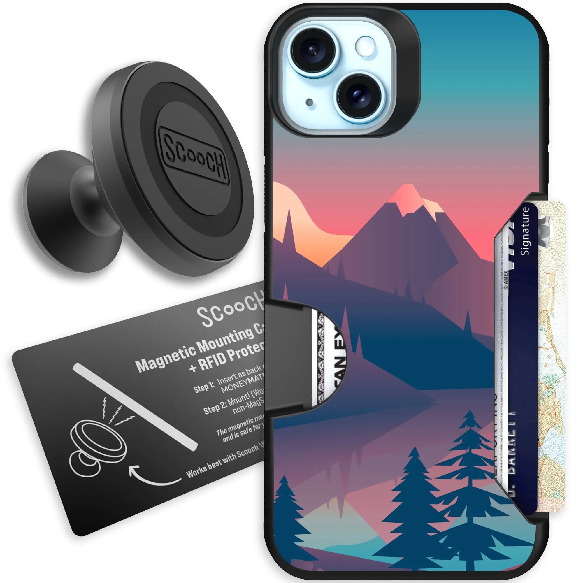 Scooch-Moneymate Starter Bundle for iPhone 14 Plus-Mountain-Range