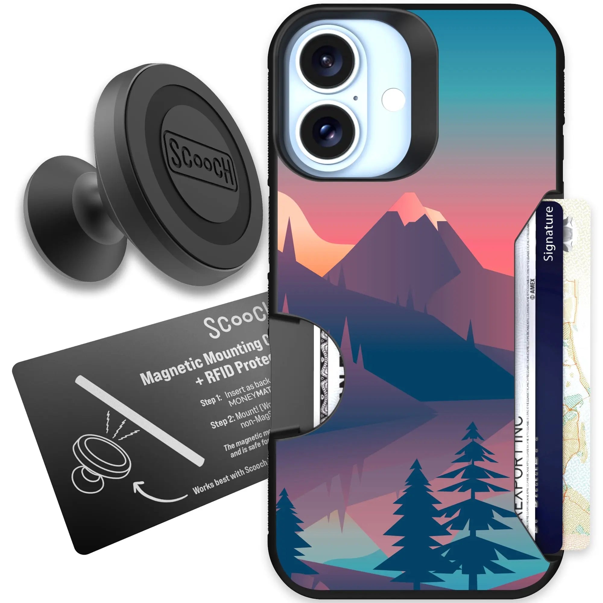 Scooch-Moneymate Starter Bundle for iPhone 16-Mountain-Range
