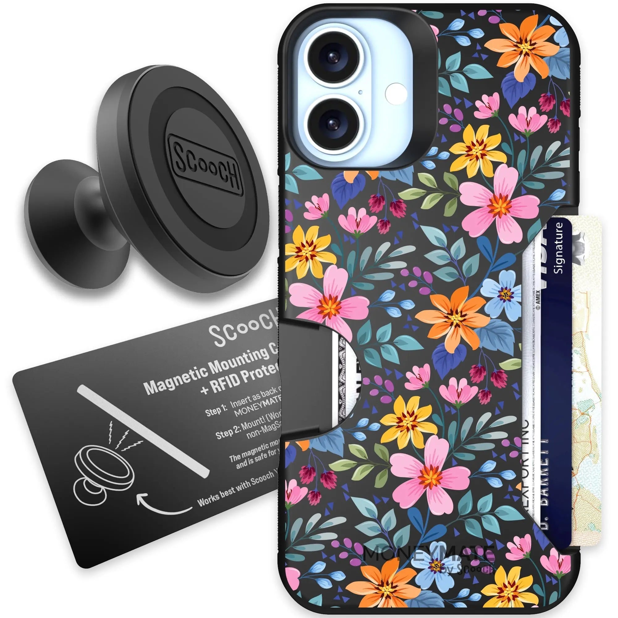 Scooch-Moneymate Starter Bundle for iPhone 16 Plus-Full-Bloom