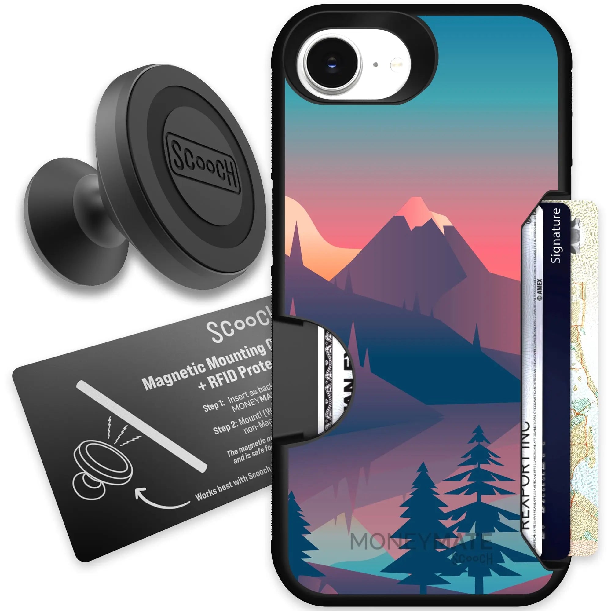 Scooch-Moneymate Starter Bundle for iPhone 16e-Mountain-Range