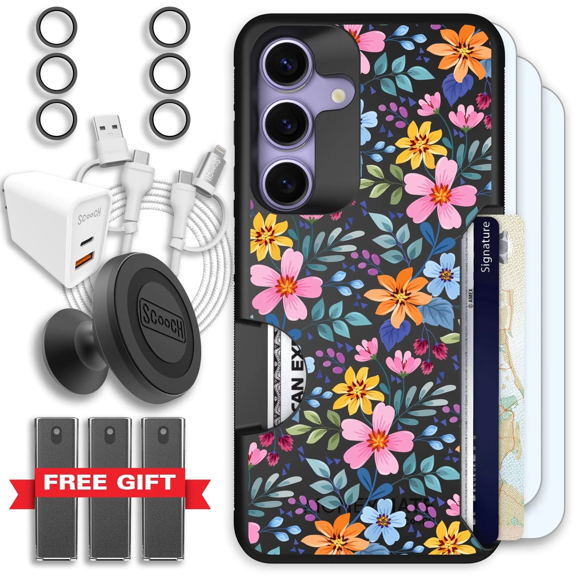 Scooch-Moneymate Ultimate Bundle for Samsung Galaxy S25-Full-Bloom