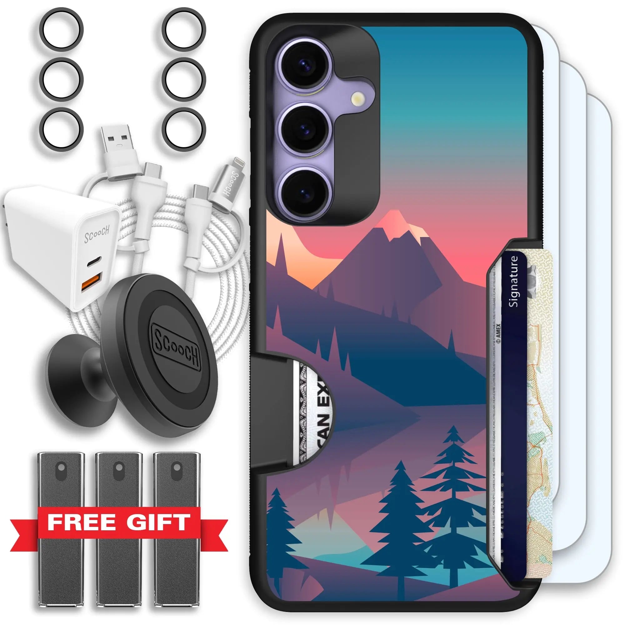 Scooch-Moneymate Ultimate Bundle for Samsung Galaxy S25+-Mountain-Range