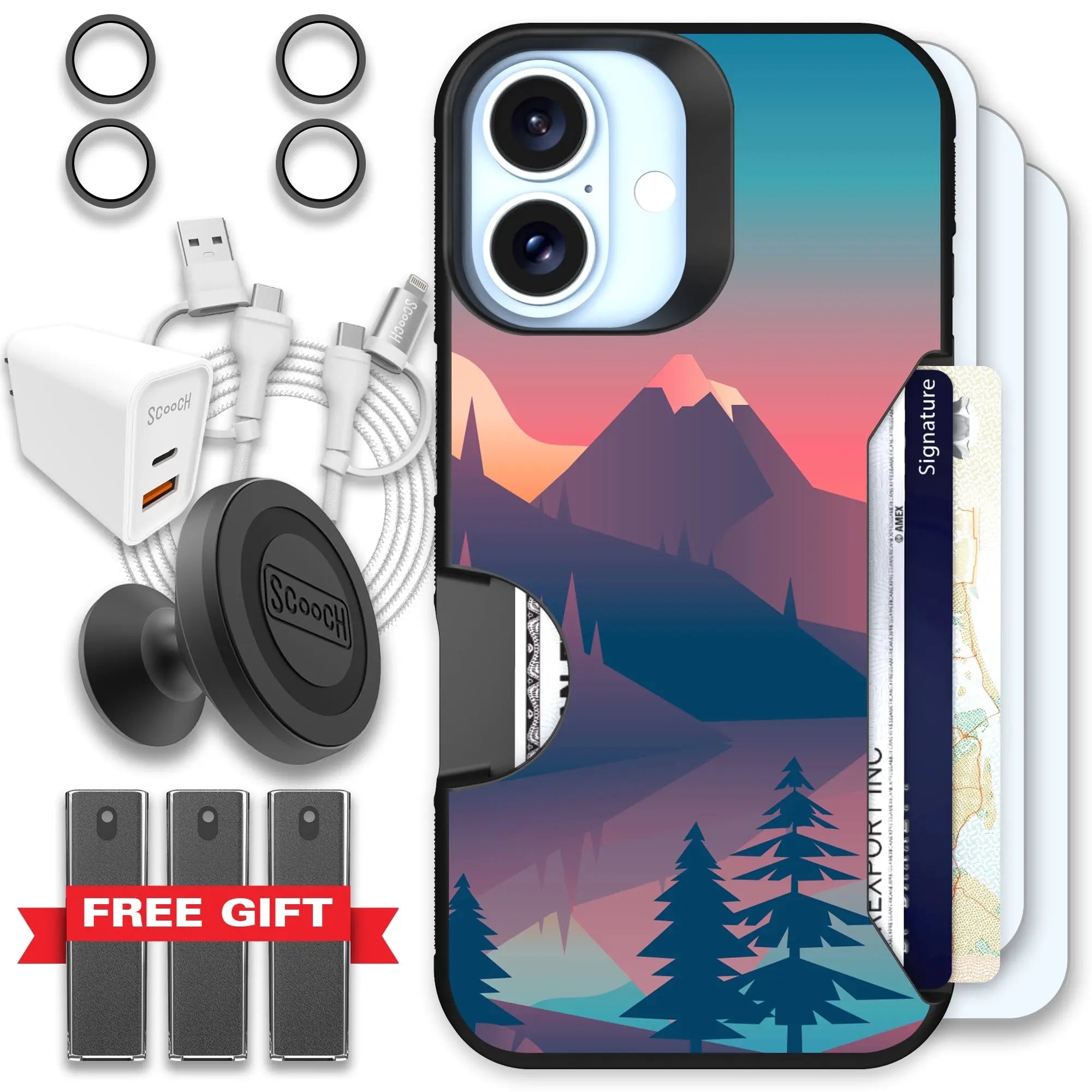 Scooch-Moneymate Ultimate Bundle for iPhone 16-Mountain-Range