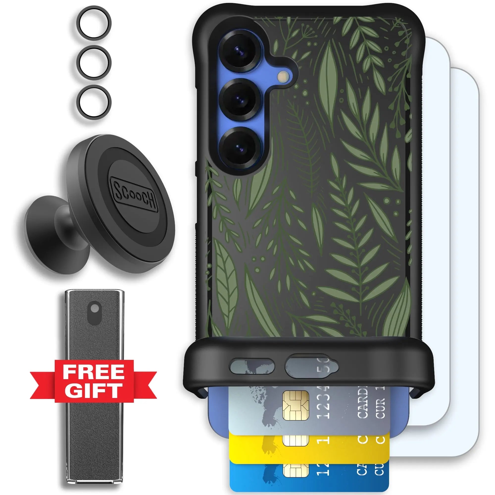 Scooch-Wingmate Defender Bundle for Samsung Galaxy S25-Willow-Garden